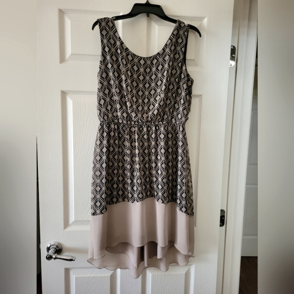 Studio Black and Cream Fit and Flare Cocktail Dress